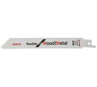 Bosch Professional 100 pieces Sabre Saw Blade S 922 HF Flexible for Wood and Metal (Length 150 mm, sabre saw accessories)