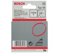 Bosch Professional 1000x Narrow Crown Staple Type 55 (Textiles, Carton, Foil, 6 x 1.08 x 18 mm, Accessories Tacker, Staple Gun)