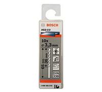 Bosch Professional 10pc. HSS-Co Metal Drill Bit (stainless steel, 3.3 x 36 x 65 mm, accessory drill driver)