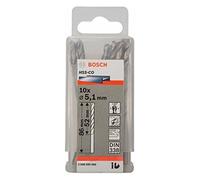 Bosch Professional 10pc. HSS-Co Metal Drill Bit (stainless steel, 5.1 x 52 x 86 mm, accessory drill driver)