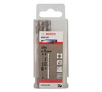 Bosch Professional 10pc. HSS-Co Metal Drill Bit (stainless steel, 5 x 52 x 86 mm, accessory drill driver)