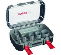 Bosch Professional 11 pcs. HSS Bi-metal Hole Saw Set (for various materials, Ø 22-65 mm, accessory rotary drill)