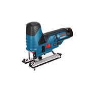 Bosch Professional GST 12 V-70 Cordless Jigsaw with 2 x 12 V 2.0 Ah Lithium-Ion Batteries, L-Boxx