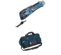 Bosch Professional 12V System Cordless Multi Tool GOP 12V-28 (Starlock Tool Holder, incl. 1xStarlock BIM Plunge Cut Saw Blade, Without Battery - Charger) + Bosch Professional toolbag, Size L