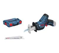 Bosch Professional 12V System GSA 12V-14 cordless reciprocating saw (cutting depth in wood/metal profiles: 65/50 mm, 2 saw blades, excluding batteries and charger, in L-BOXX 102)