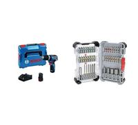 Bosch Professional 12V System GSB 12V-35 Cordless Combi Drill (excluding Rechargeable Batteries and Charger, in L-BOXX 102) + 43x Extra Hard Screwdriver Bit Set (197 x 110.5 mm, Accessories)