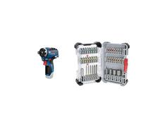 Bosch Professional 12V System GSR 12V-35 HX Cordless Drill/Driver (Without Rechargeable Battery and Charger) + 43x Extra Hard Screwdriver Bit Set (197 x 110.5 mm, Accessories)