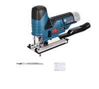 Bosch Professional 12V System GST 12V-70 cordless jigsaw (2 x saw blades, glide shoe, anti-splinter guard, cutting depth in wood: 70 mm, excluding batteries and charger, in carton)