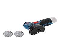 Bosch Professional 12V System GWS 12V-76 cordless angle grinder (three cutting discs, disc diameter: 76 mm, without battery/charger)