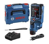 Bosch Professional 12V System Wall Scanner D-tect 200 C (12V battery, detection of (non-) live cables, metal, plastic pipes, wooden studs and cavities, USB-C™ Cable, L-BOXX)