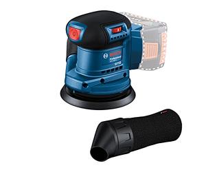 Bosch Professional 18V Professional System from Bosch: GEX 185-LI eccentric grinder (brushless motor, max. operating time 40 min, dust bag)