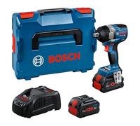 Bosch Professional 18V System Battery Impact Wrench GDS 18V-750 C (in onnectivity Module GCY42, 2 x GBA 8.0Ah Battery, Charger GAL 1880 CV, L-BOXX