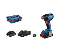 Bosch Professional Gdx18v-210c+como+2xpc4ah+gal18v-40+lb Impact Screwdriver Silver One Size / EU Plug 220V