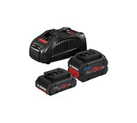 Bosch Professional 18V System battery starter set (1x battery ProCORE18V 4.0 Ah + 1x battery ProCORE18V 5.5 Ah + fast charger GAL 1880 CV, cardboard box)