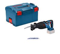 Bosch Professional 18V System BITURBO Cordless Reciprocating Saw GSA 18V-28 (incl. 2X Reciprocating Saw Blade, L-BOXX, Without Battery/Charger)
