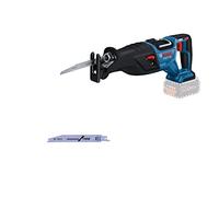 Bosch Professional 18V System BITURBO Cordless Reciprocating Saw GSA 18V-28 (incl. 2X Reciprocating Saw Blade, Without Battery/Charger)
