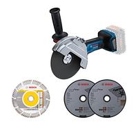 Bosch Professional 18V System Cordless Angle Grinder GWS 18V-180 PC (230 mm Interface, Without Battery/Charger)