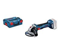 Bosch Professional 18V System Cordless Angle Grinder GWS 18V-7 (125 mm disc dia. inc. protective guard, aux. handle, backing flange, quick-locking nut, without battery/charger, L-BOXX 136)