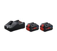Bosch Professional 18V System Cordless Battery Starter Set: 2X ProCORE 18V 8.0Ah Batteries + Ultra-Fast Charger GAL 18V-160