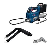 Bosch Professional 18V System Cordless Caulk Gun GFP 18V-10 (max. Operating Pressure 10,000 psi, max. Flow Rate up to 320g /min., incl. 90° Coupler, Shoulder Strap)