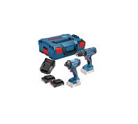 Bosch Professional 18V System Cordless Combo Kit: Combi Drill GSB 18V-21 + Impact Driver GDR 18V-160 (incl. 2x 2.0Ah GBA 18V batteries, AL 1820 CV charger, L-BOXX 136)