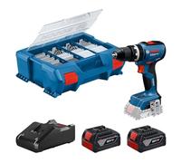 Bosch Professional 18V System Cordless Drill Driver GSB 18V-65 (brushless Motor, Head Length 175, incl. 2 GBA 4.0Ah Batteries, 82 AC, L-Case)