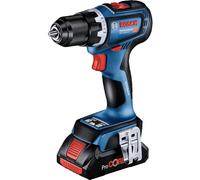 Bosch Professional 18V System Cordless Drill GSR 18V-90 C (Including 2X ProCORE Batteries 4.0Ah, Quick Charger GAL 18V-40, GCY 42, 1/1 Insert, L-BOXX)