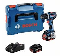 Bosch Professional 18V System Cordless Drill GSR 18V-90 C (Including 2X ProCORE Batteries 4.0Ah, Quick Charger GAL 18V-40, 1/1-L-BOXX Insert, L-BOXX)