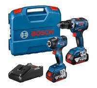 Bosch Professional 18V System Cordless Impact Driver GDR 18V-200 and Cordless Drill Driver GSR 18V-55 (incl. 2X 4.0 Ah GBA 18 V Rechargeable Battery, Quick Charger GAL 18V-40, in L-Case)