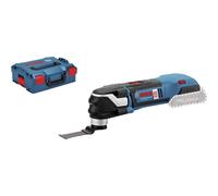 Bosch Professional 18V System Cordless Multi Tool GOP 18V-28 (Oscillation Angle: 1.4°, incl. 1x StarlockPlus Plunge Saw Blade, Without Battery - Charger, L-BOXX 136