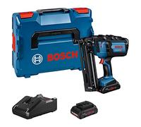 Bosch Professional 18V System Cordless Nailer GNH 18V-64 M (max. nail dia. 1.6 mm, nail length 64 mm, incl. 2x ProCORE18V 4.0Ah Batteries, GAL 18V-40 Charger, L-BOXX 136)