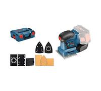 Bosch Professional 18V System Cordless Orbital Sander GSS 18V-10 (orbit diameter: 1.6 mm, three base plates of different sizes, excluding rechargable batteries and charger, L-BOXX)
