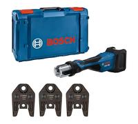 Bosch Professional 18V System Cordless Press Tool GPT 18V-32 (Power of 32 kN, Plastic Fittings up to 110 mm, Metal Fittings up to 54 mm, incl. Press Jaw Stand TH16, TH20, TH26, XL-BOXX)