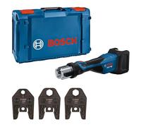Bosch Professional 18V System Cordless Press Tool GPT 18V-32 (Power of 32 kN, Plastic Fittings up to 110 mm, Metal Fittings up to 54 mm, incl. Press Jaw Stand SV15, SV22, SV28, XL-BOXX)