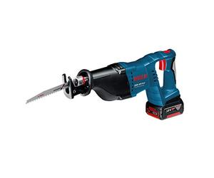 Bosch Professional 18V System Cordless Reciprocating Saw GSA 18 V-LI (incl. 2X GBA 5.0Ah Batteries, Charger GAL 1880 CV, 2X Reciprocating Saw Blade, Inlay, L-BOXX)