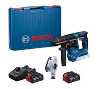 Bosch Professional 18V System Cordless Rotary Hammer GBH 18V-18 X (One Chuck, incl. 2X GBA 4.0Ah, GAL 18V-40, GDE 24)