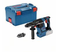 Bosch Professional 18V System Cordless Rotary Hammer GBH 18V-26 F (2.6 J, SDS Plus, Drilling and Chiselling, Kickback Control, incl. 13 mm keyless Chuck, Aux. Handle, L-BOXX)