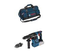 Bosch Professional 18V System Cordless Rotary Hammer GBH 18V-26 F (SDS Plus, Without Battery/Charger) + Bosch Professional toolbag, Size L