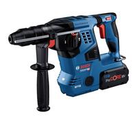 Bosch Professional 18V System Cordless Rotary Hammer GBH 18V-28 CF (with SDS Plus, 3.3 J Impact Energy, incl. Quick Change Chuck, Vibration Control, Kickback Control, 3 Work Modes, L-BOXX)