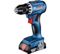 Bosch Professional 18V System GSR 18V-45 Cordless Drill (1900 RPM Rotation, 2 x 3.0 Ah Batteries, GAL 18V-40 Charger, in L-Box)