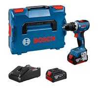 Bosch Professional 18V System GSR 18V-65 Cordless Drill (brushless Motor, Head Length 166, incl. 2 x GBA 18V 5.0Ah Batteries, Charger GAL 18V-40, L-BOXX)