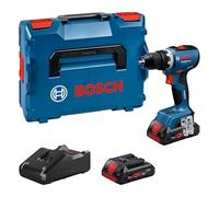Bosch Professional 18V System GSR 18V-65 Cordless Drill (brushless Motor, Head Length 166, incl. 2 x ProCORE18V 4.0Ah Batteries, L-BOXX)