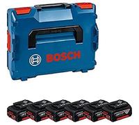 Bosch Professional 18V System Rechargeable Battery Set: 6 x GBA 18V 4.0 Ah (incl. 1/1 L-BOXX inlay for starter sets, in L-BOXX 136)