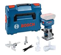Bosch Professional 18V System Router GLF 18V-8 (incl. Parallel Guide, Surface Routing vac Adaptor, Edge Routing vac Adaptor, Flush Trim Roller Guide 1x ¼” (6.35 mm) Collet)