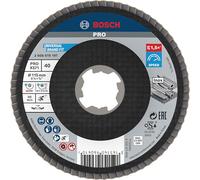Bosch 115MM P40 X-Lock Flap Disc X571 Best for Metal - Conical (Type 29) On Glas
