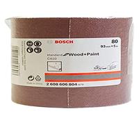 Bosch Professional 1x Sanding Roll C410 Standard for Wood and Paint (93 mm x 5 m, Grit 80, Tearable, Accessories for Hand Sanding and Orbital Sanders)