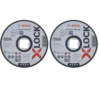 Bosch Professional 1x Straight Cutting Disc Expert for Inox and Metal (X-LOCK, Ø 125 mm, Bore Ø 22.23 mm, Thickness 1 mm, Accessories Angle Grinders) (Pack of 2)