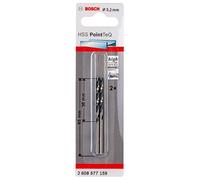 Bosch Professional 2-piece PointTeQ HSS Twist Drill Bit (for Metal, 3.2 x 36 x 65 mm, Accessories for Drill Driver)