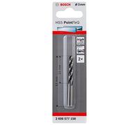 Bosch Professional 2-piece PointTeQ HSS Twist Drill Bit (for Metal, 3 x 33 x 61 mm, Accessories for Drill Driver)
