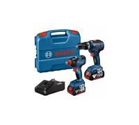 Bosch Professional 2-Tool Kit GDX 18V-200 Impact Driver/Wrench + GSB 18V-55 Hammer Drill + L-CASE - 06019J2208